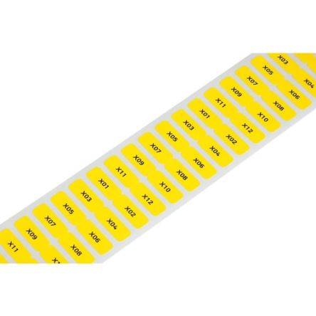 WAGO 210 Self Adhesive Cable Label, White, Pre-printed "Plain", for Terminal Block Accessories, 210-807 [210-807]; 278-3986
