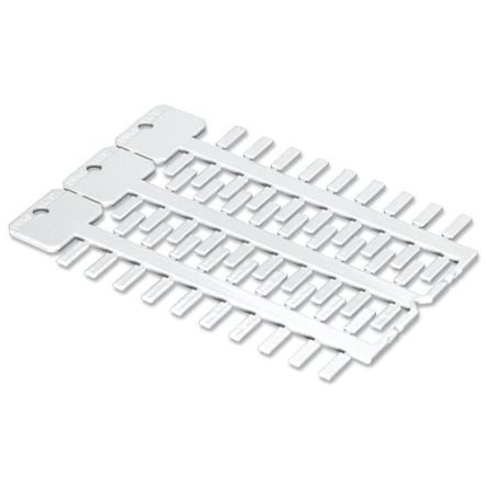 WAGO 211 Push In Cable Marker, White, Pre-printed "Plain", for Nozzles, 211-110 [211-110]; 278-4013