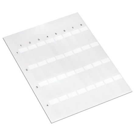 WAGO White Adhesive Printer Label, Pack of 32EA [211-151]; 278-4030