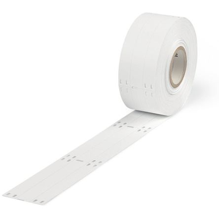 WAGO 211 White Cable Labels, 100mm Width, 15mm Height, 800Per Roll Qty [211-836]; 278-4050