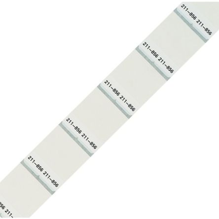 WAGO 211 White Label Roll, 12mm Width, 23mm Height, 1000Per Roll Qty [211-856]; 278-4053