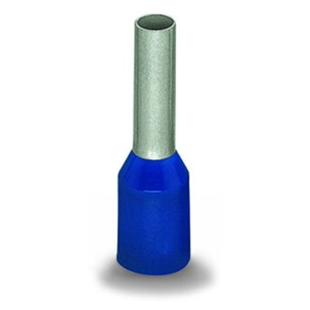 WAGO, 216 Insulated Bootlace Ferrule, 18mm Pin Length, 2.2mm Pin Diameter, Blue [216-286]; 278-4071