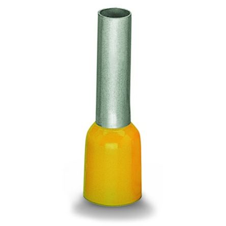 WAGO, 216 Insulated Ferrule, 20mm Pin Length, 6.9mm Pin Diameter, Yellow [216-288]; 278-4073