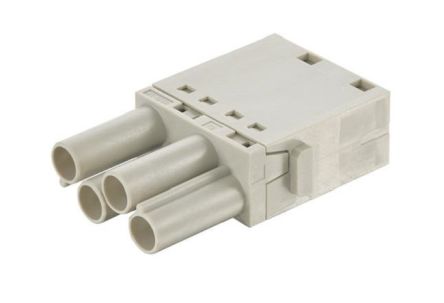 HARTING Heavy Duty Power Connector Module, 40A, Female, Han-Modular Series, 4 Contacts [09140045101]; 278-5070