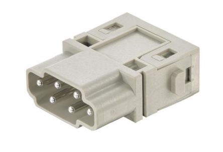 HARTING Heavy Duty Power Connector Module, 16A, Male, Han-Modular Series, 6 Contacts [09140065001]; 278-5073