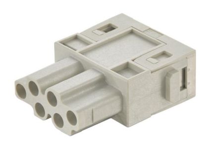 HARTING Heavy Duty Power Connector Module, 16A, Female, Han-Modular Series, 6 Contacts [09140065101]; 278-5075
