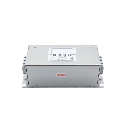 RS PRO 7A 520 V ac 50/60Hz, Chassis Mount Power Line Filter, Terminal Block Three Phase [0]; 278-5155