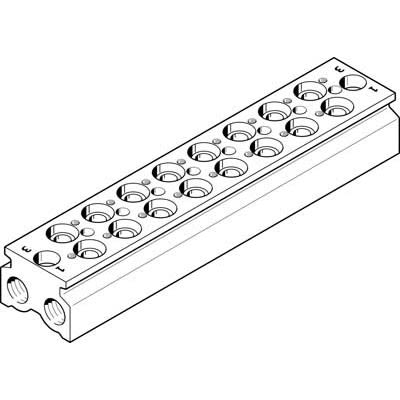 Festo CPE18 Pneumatic Manifold Fitting NPT 3/8 NPT 3/8 [CPE18-3/2-PRS-3/8-8-NPT]; 278-5239