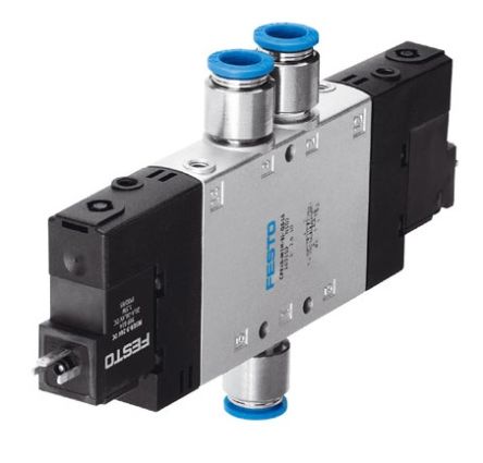 Festo Pneumatic Solenoid Valve -, 163803 [CPE18-M3H-5J-QS-10]; 278-5289