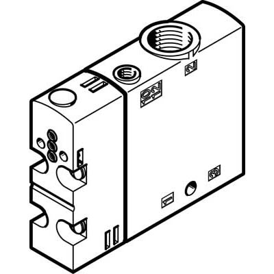Festo Basic 3/2 Open, Single Solenoid Pneumatic Control Valve CPE18 Series, G 1/4, M5, 550166 [CPE18-P1-3OLS-1/4]; 278-5295