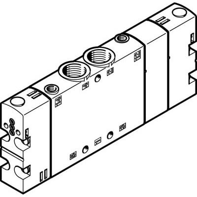 Festo Basic 5/3-Way, Pressurised Pneumatic Control Valve CPE18 Series, G 1/4, M5, 550161 [CPE18-P1-5/3B-1/4]; 278-5296