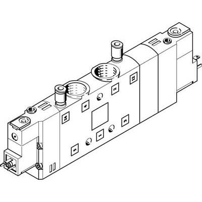 Festo Pneumatic Solenoid Valve -, 170306 [CPE24-M2H-5/3BS-3/8]; 278-5316