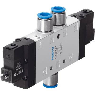 Festo Pneumatic Solenoid Valve -, 163819 [CPE24-M2H-5J-QS-10]; 278-5331