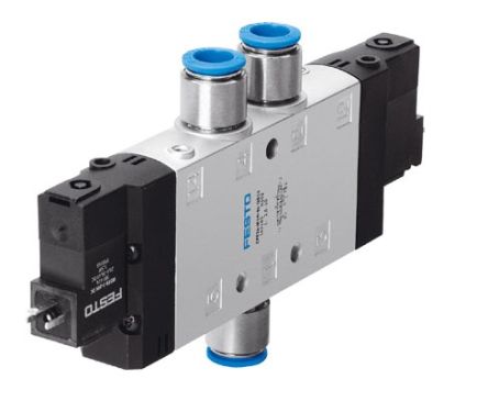 Festo Pneumatic Solenoid Valve -, 163827 [CPE24-M2H-5J-QS-12]; 278-5332