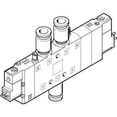 Festo Pneumatic Solenoid Valve -, 170348 [CPE24-M3H-5/3BS-QS-10]; 278-5353