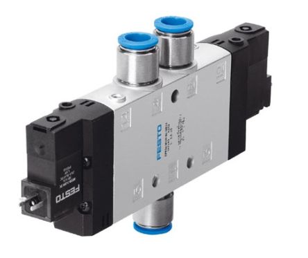 Festo Pneumatic Solenoid Valve -, 163843 [CPE24-M3H-5J-QS-10]; 278-5362
