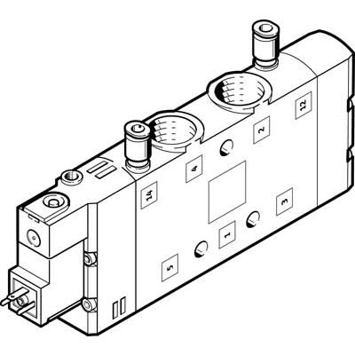 Festo Pneumatic Solenoid Valve -, 163838 [CPE24-M3H-5LS-3/8]; 278-5367