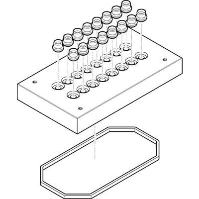 Festo CPV14 Multi Pin, 539505 [CPV14-VI-P8-1/8-D]; 278-5394