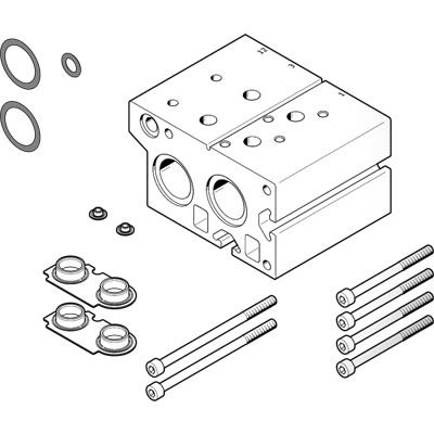 Festo VABM Pneumatic Manifold Fitting G 3/4 G 3/4 [VABM-B10-30EEE-G34-2-P3]; 278-5559