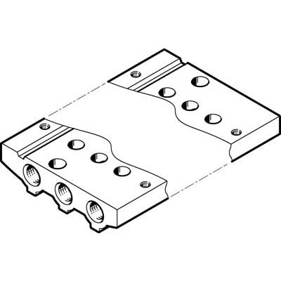 Festo VABM Pneumatic Manifold Fitting M5 mm M5 [VABM-L1-10AS-M5-4]; 278-5598