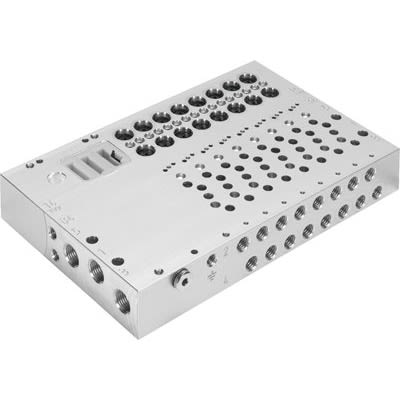 Festo VABM Pneumatic Manifold Fitting G 1/8 G 1/8 [VABM-L1-10HW-G18-16-M-GR]; 278-5626