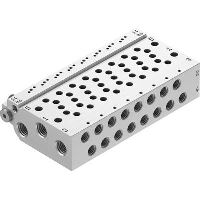 Festo VABM Pneumatic Manifold Fitting G 1/8 G 1/8 [VABM-L1-10HW-G18-7]; 278-5632