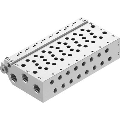 Festo VABM Pneumatic Manifold Fitting G 1/8 G 1/8 [VABM-L1-10W-G18-7]; 278-5642