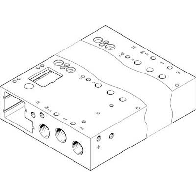Festo VABM Pneumatic Manifold Fitting G 1/4 G 1/4 [VABM-L1-14G-G14-16-GR]; 278-5644