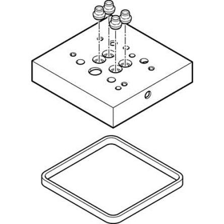 Festo CPV10 Multi Pin, 566709 [CPV10-VI-P2-1/8-C]; 278-6375