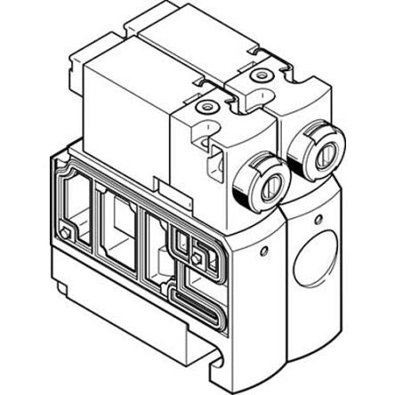 Festo Pneumatic Solenoid Valve -, 547302 [CPVSC1-M1H-J-H-Q4]; 278-6399