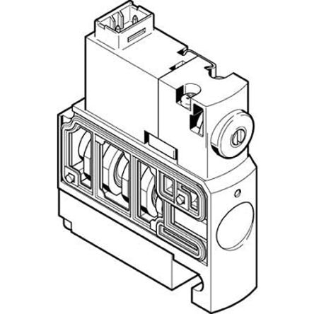 Festo Pneumatic Solenoid Valve -, 548044 [CPVSC1-M1HT-J-T-Q3]; 278-6451
