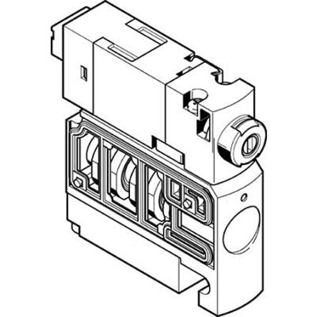 Festo Pneumatic Solenoid Valve -, 547318 [CPVSC1-M1LH-D-H-M5C]; 278-6473