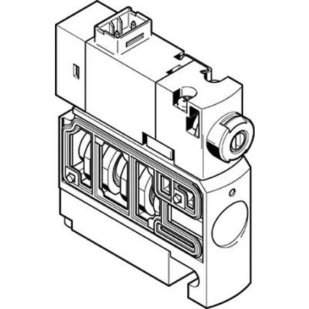 Festo Pneumatic Solenoid Valve -, 547313 [CPVSC1-M1LH-D-T-Q4C]; 278-6479