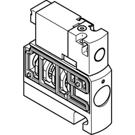 Festo Pneumatic Solenoid Valve -, 547351 [CPVSC1-M4H-N-H-M5O]; 278-6534