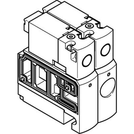 Festo Pneumatic Solenoid Valve -, 547393 [CPVSC1-M5H-J-H-Q4]; 278-6549