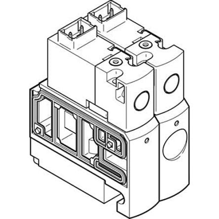 Festo Pneumatic Solenoid Valve -, 547373 [CPVSC1-M5H-J-T-Q3]; 278-6551
