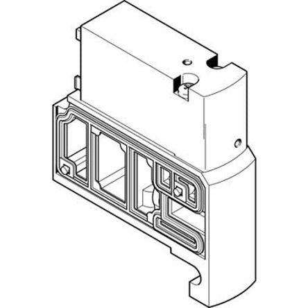 Festo CPVSC1 Air Supply Plate, 527579 [CPVSC1-SP-PRS]; 278-6580