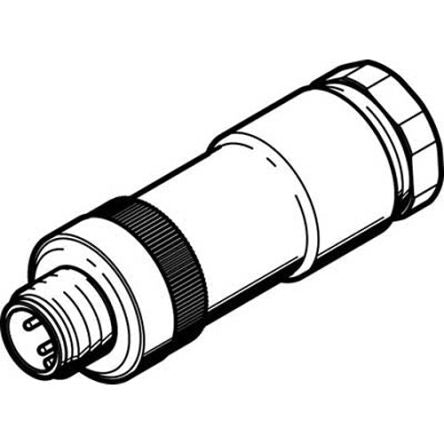 Festo NECU Plug, 570956 [NECU-S-M12G4-D-IS]; 278-6820