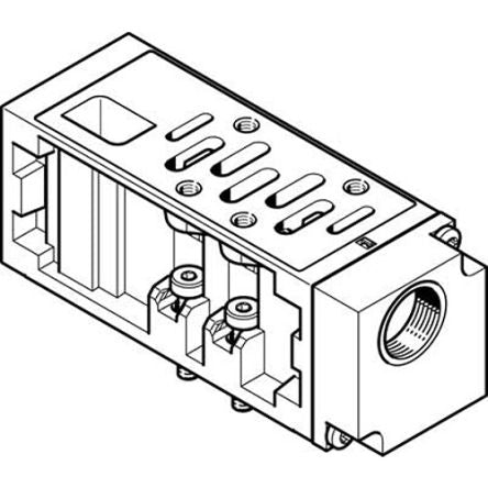 Festo VABF Supply Plate, 555785 [VABF-S1-2-P1A3-G12]; 278-6871