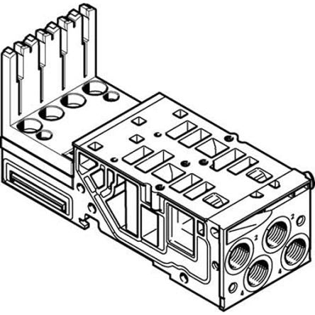 Festo VMPA2 Sub Base, 546803 [VMPA2-AP-2-1-EMS-4]; 278-7196