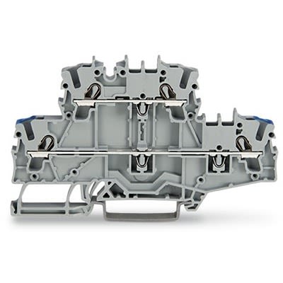 WAGO 2002-2702 TOPJOB S Series Grey, 2.5mm², 2-Level, Push In Termination, ATEX, CSA, IECEx [2002-2702]; 278-7522