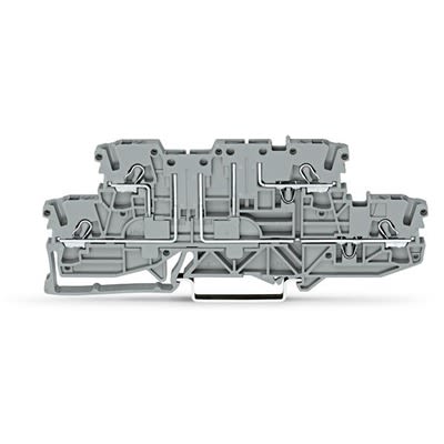 WAGO 2002-2941 TOPJOB S Series Grey, 2.5mm², 2-Level, Push In Termination, ATEX, CSA, IECEx [2002-2941]; 278-7526
