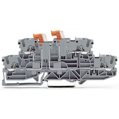 WAGO 2002-2951 TOPJOB S Series Grey, 2.5mm², 2-Level, Push In Termination, ATEX, CSA, IECEx [2002-2951]; 278-7527