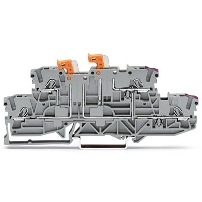 WAGO 2002-2958 TOPJOB S Series Grey, 2.5mm², 2-Level, Push In Termination, ATEX, CSA, IECEx [2002-2958]; 278-7532