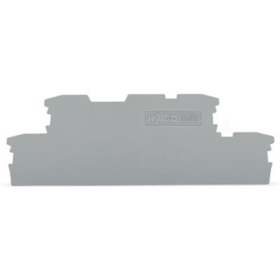 WAGO TOPJOB S Series End and Intermediate Plate for Use with DIN Rail Terminal Block, ATEX, IECEx [2002-2991]; 278-7539