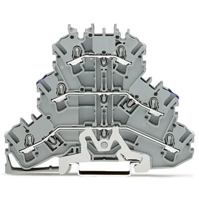 WAGO 2002-3218 TOPJOB S Series Grey, 2.5mm², 3-Level, Push In Termination, ATEX, CSA, IECEx [2002-3218]; 278-7555