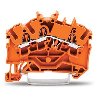 WAGO 2002-6302 TOPJOB S Series Orange, 2.5mm², 1-Level, Push In Termination, ATEX, CSA, IECEx [2002-6302]; 278-7650