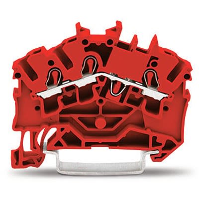 WAGO 2002-6303 TOPJOB S Series Red, 2.5mm², 1-Level, Push In Termination, ATEX, CSA, IECEx [2002-6303]; 278-7653