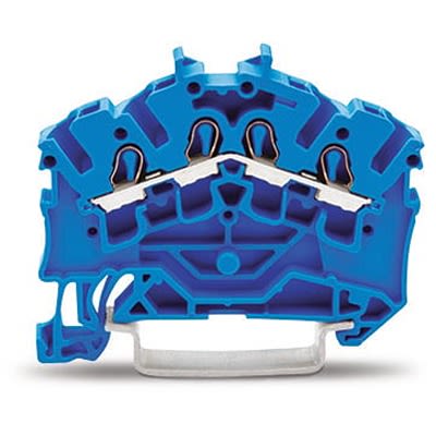 WAGO 2002-6404 TOPJOB S Series Blue, 2.5mm², 1-Level, Push In Termination, ATEX, CSA, IECEx [2002-6404]; 278-7665