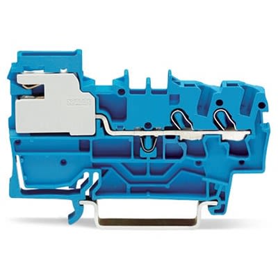 WAGO 2002-7214 TOPJOB S Series Blue, 2.5mm², 1-Level, Push In Termination [2002-7214]; 278-7673